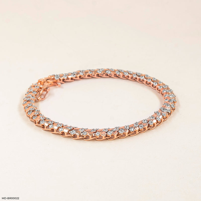 Gorgeous Diamond Tennis Bracelets 14K Rose Gold