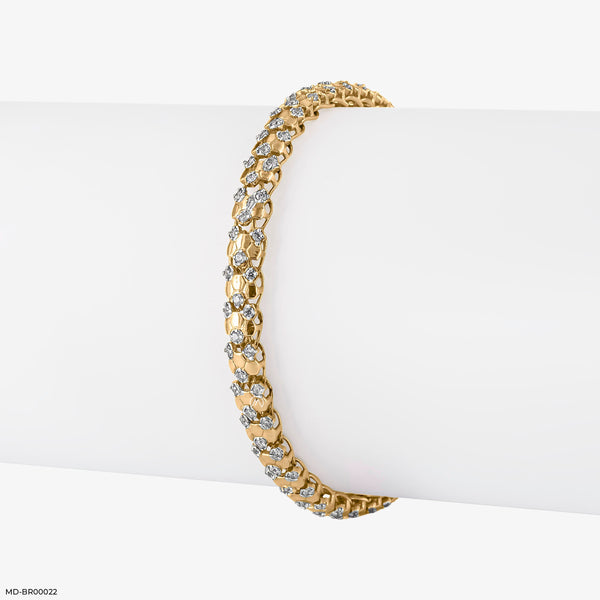 Gorgeous Diamond Tennis Bracelets 18K Yellow Gold