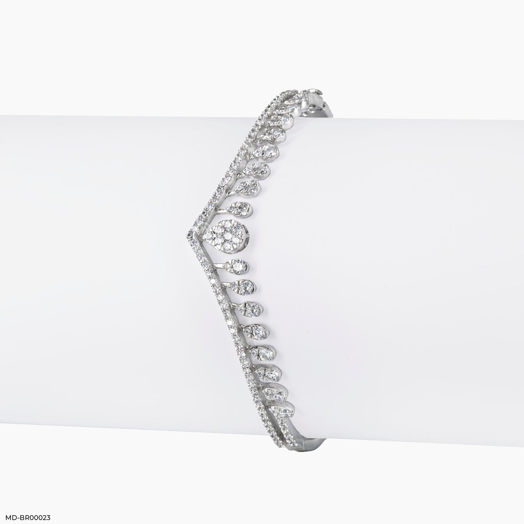Double Line Bling Diamond Bracelets 14K Yellow Gold