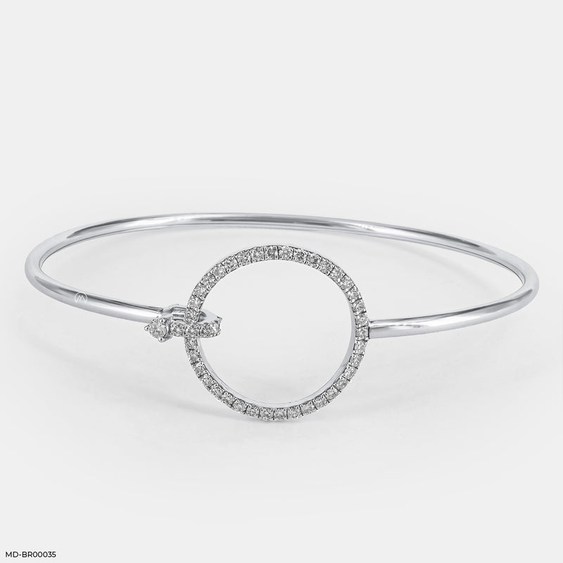 Circle of Life Diamond Bracelets 9K White Gold