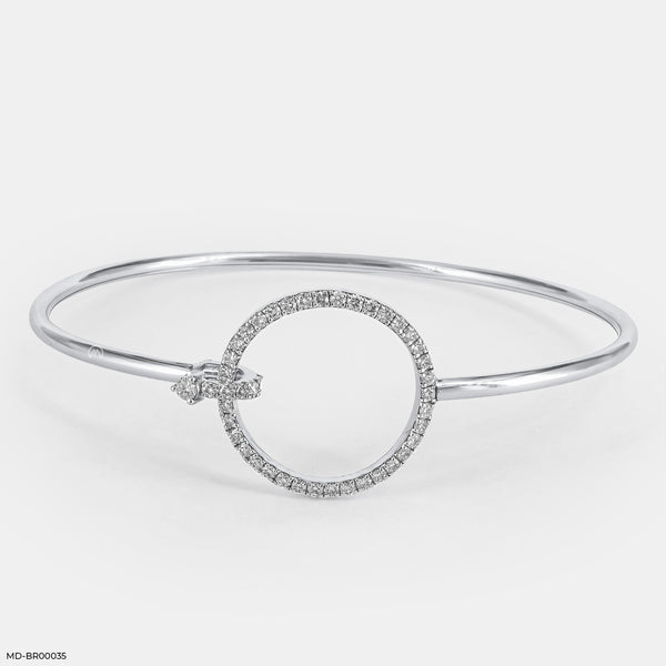Circle of Life Diamond Bracelets  18K White Gold