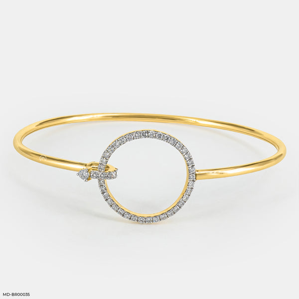 Circle of Life Diamond Bracelets 9K Yellow Gold