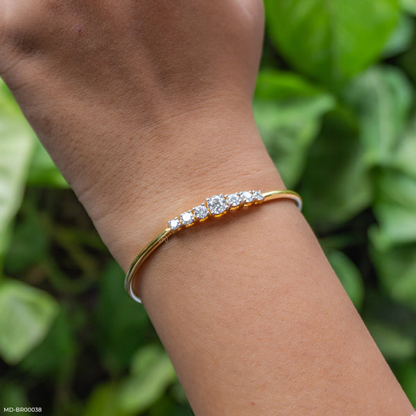 Crescent Glow Bracelet 14K Rose Gold
