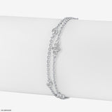 Twin Bloom Diamond Bracelets 14K Yellow Gold