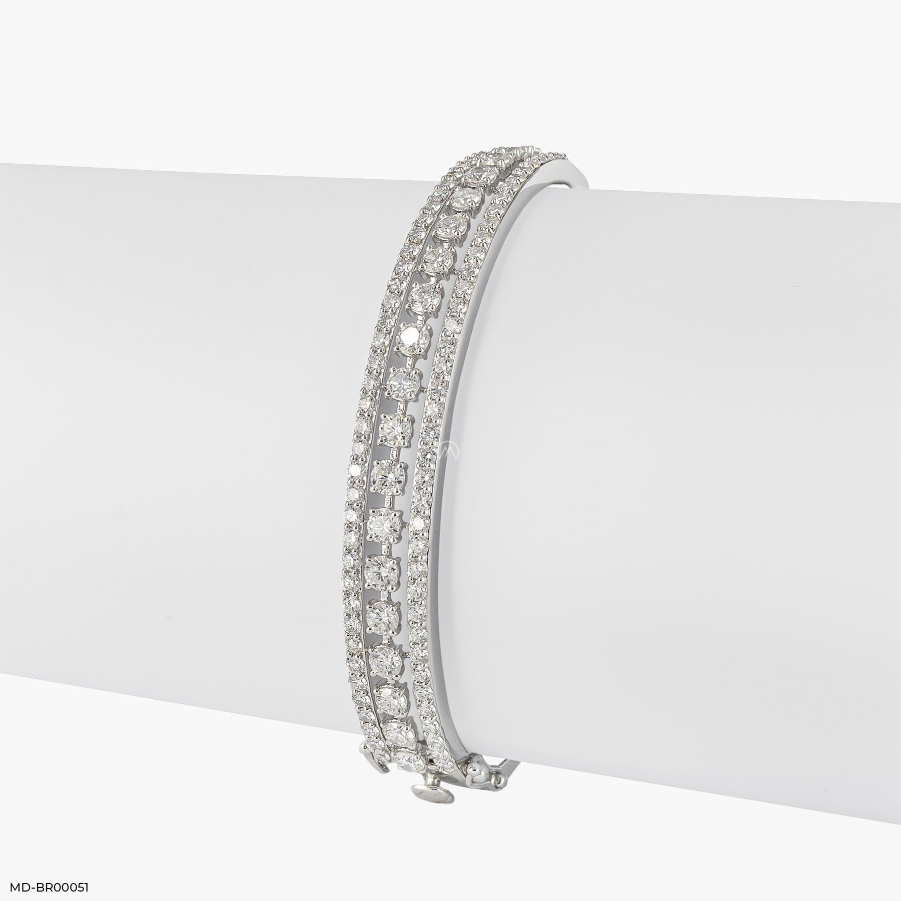 Indo Western Diamond Bracelets 14K White Gold