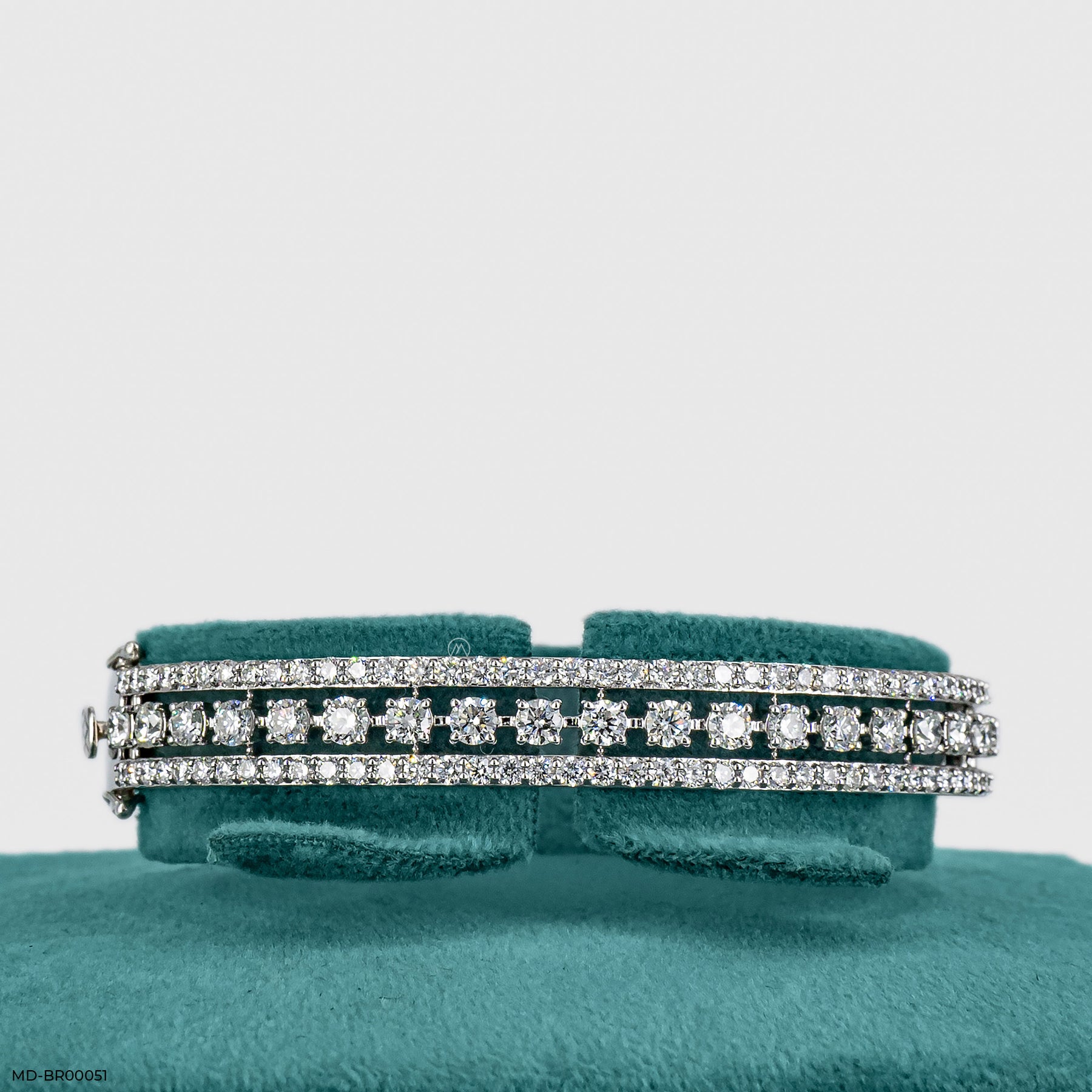 Indo Western Diamond Bracelets 14K White Gold