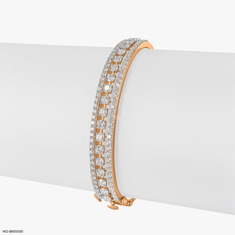 Indo Western Diamond Bracelets 14K Rose Gold