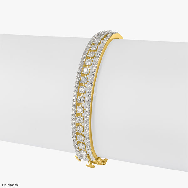 Indo Western Diamond Bracelets 14K Yellow Gold