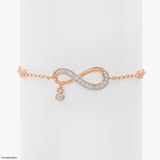Infinite Love Sparkle Diamond Bracelets 14K White Gold
