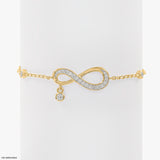Infinite Love Sparkle Diamond Bracelets 14K White Gold