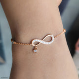 Infinite Love Sparkle Diamond Bracelets 14K Rose Gold