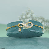 Infinite Love Sparkle Diamond Bracelets 14K Yellow Gold