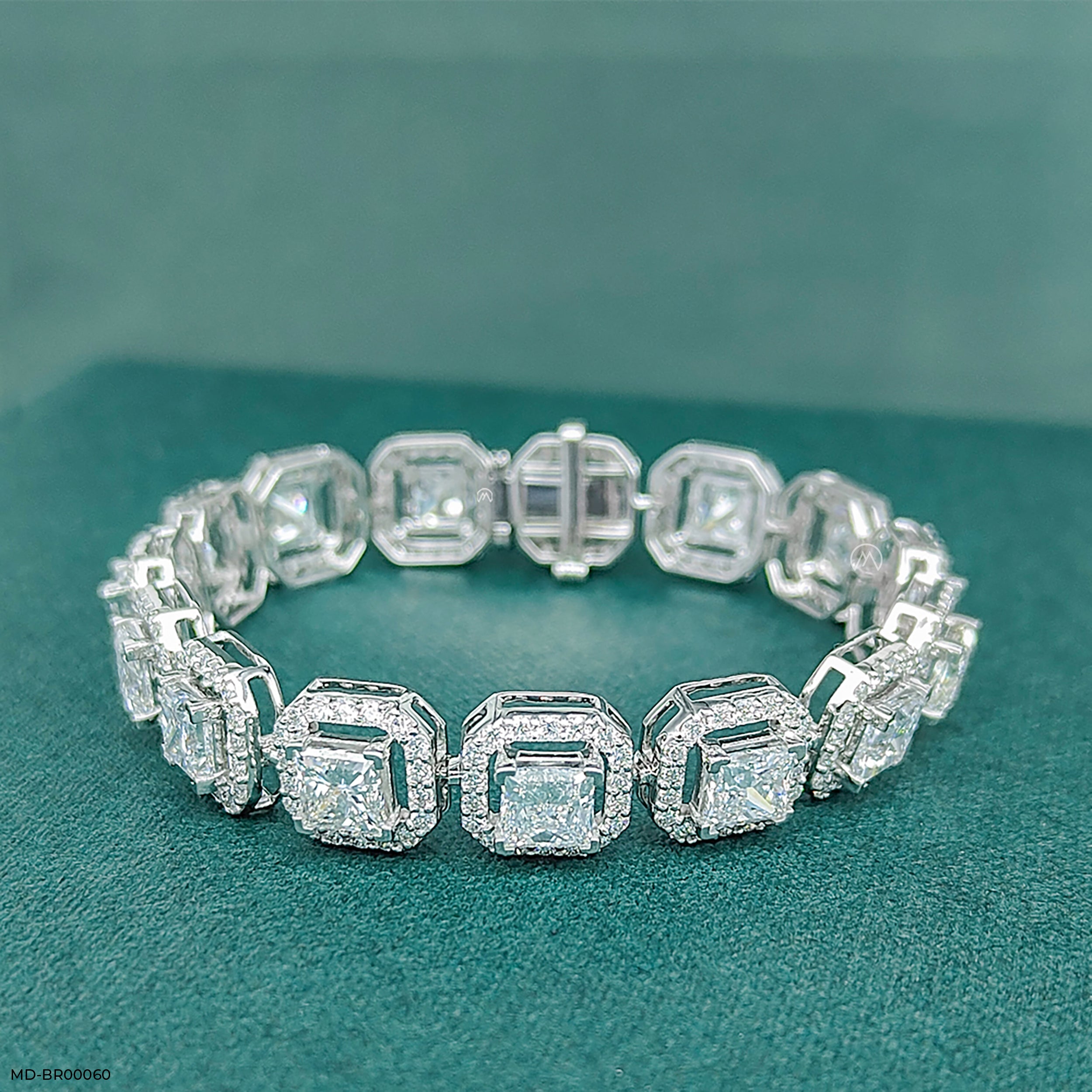 1 Carat Princess Solitaire Tennis Diamond Bracelet