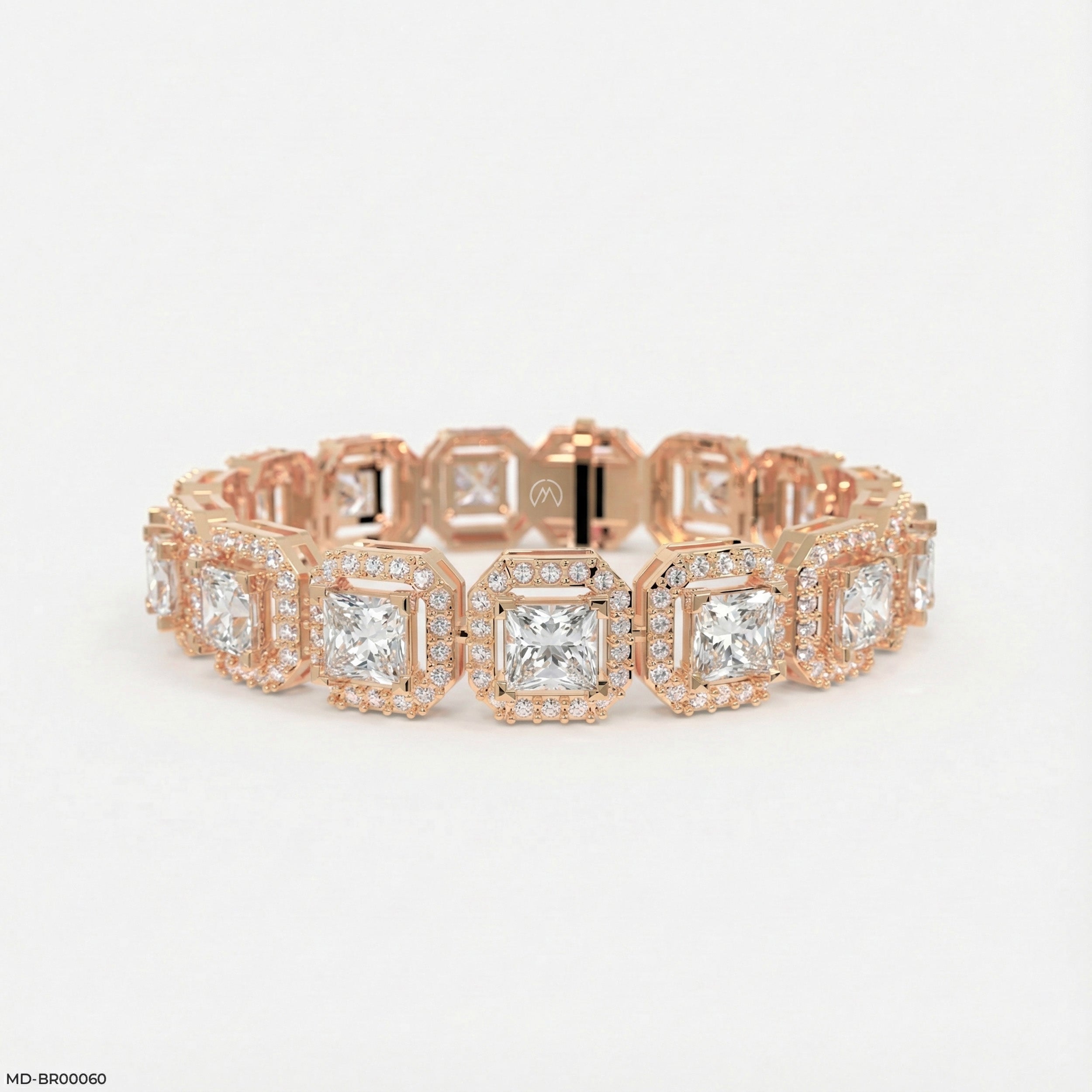 1 Carat Princess Solitaire Tennis Diamond Bracelet
