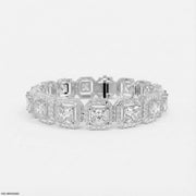 1 Carat Princess Solitaire Tennis Diamond Bracelet