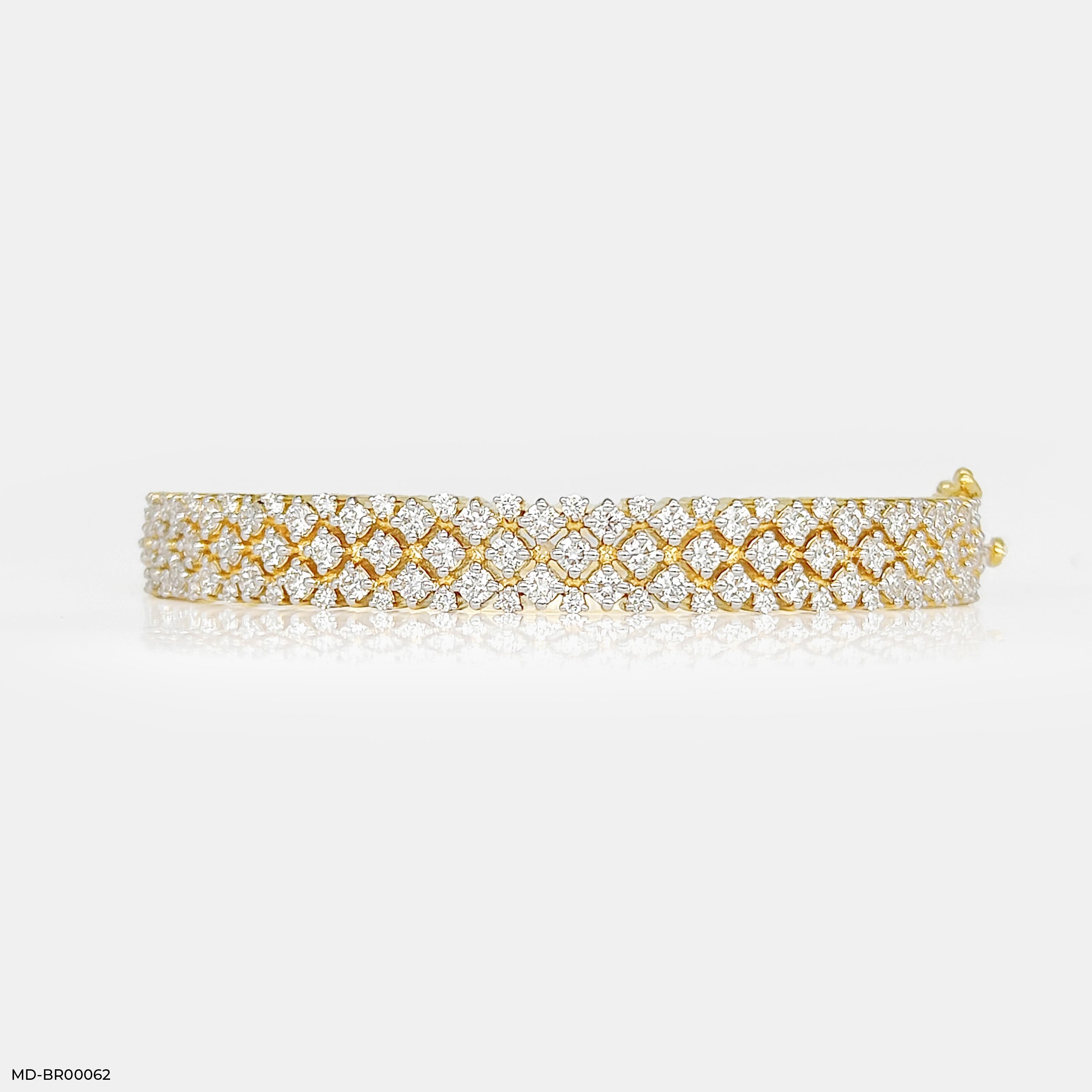 Half Eternity Diamond Bracelets 9K Yellow Gold