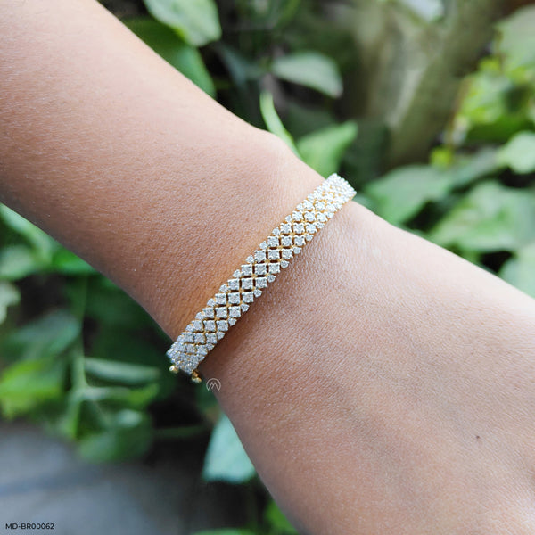 Half Eternity Diamond Bracelets 14K Rose Gold