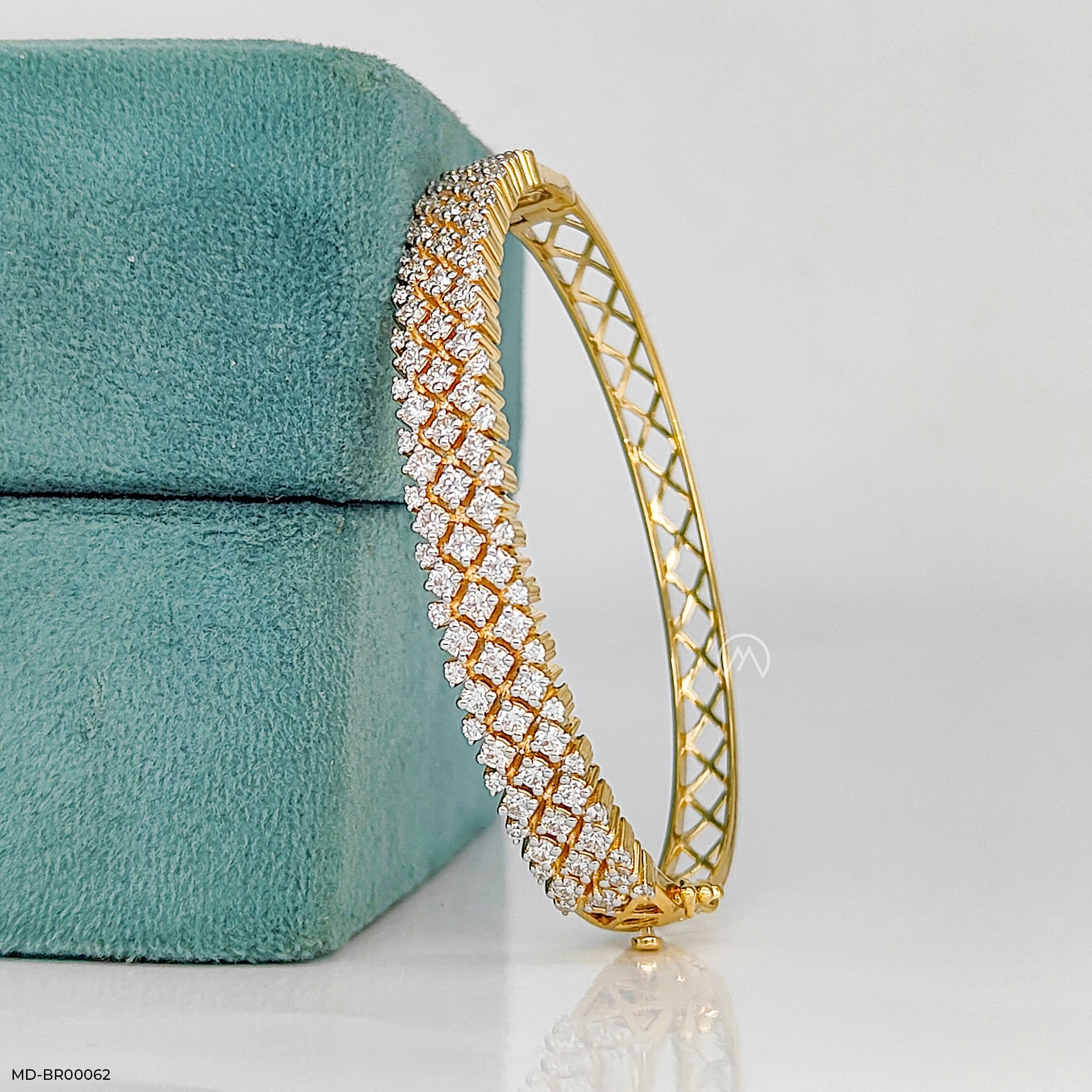 Half Eternity Diamond Bracelets 9K Yellow Gold