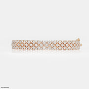 Half Eternity Diamond Bracelets 14K Rose Gold