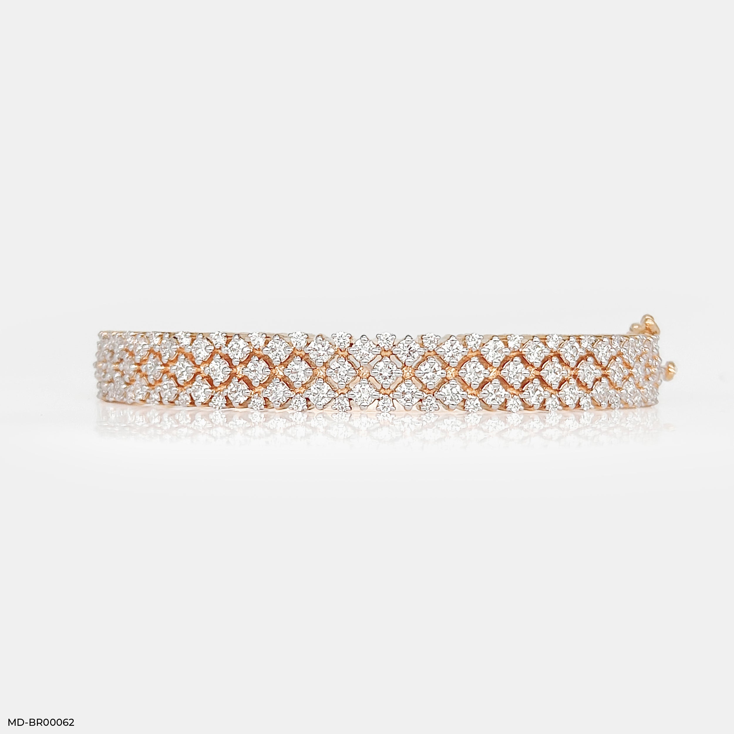 Half Eternity Diamond Bracelets 9K Yellow Gold
