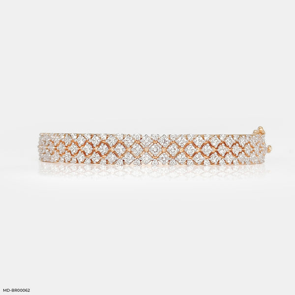 Half Eternity Diamond Bracelets 14K Rose Gold