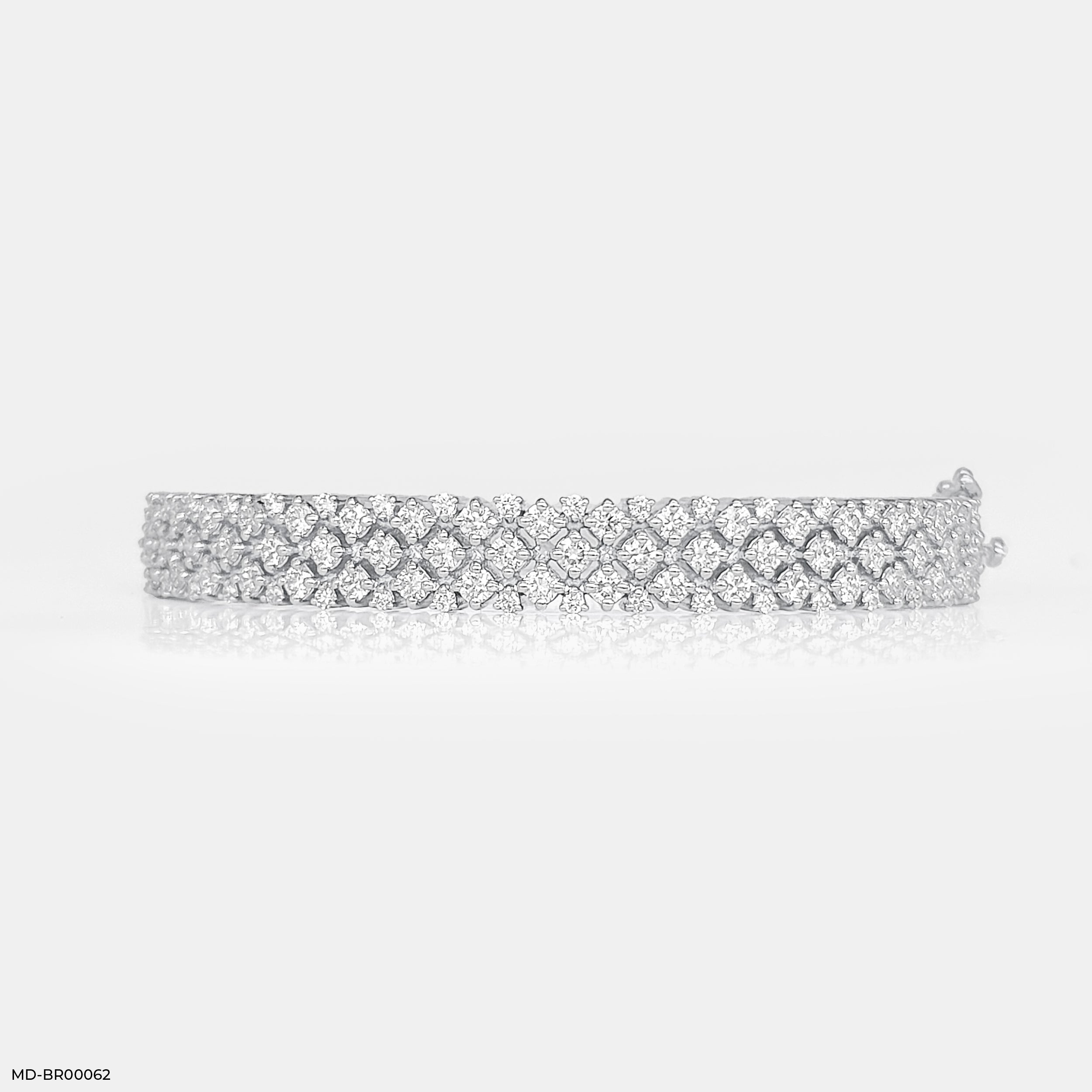 Half Eternity Diamond Bracelets 9K Yellow Gold