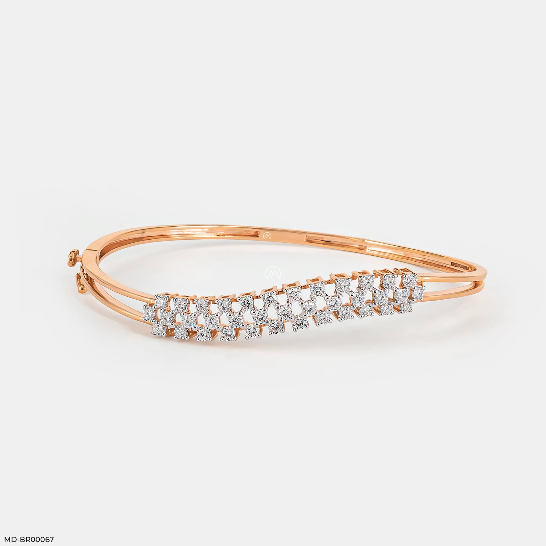 Wave Diamond Bracelet 14K Yellow Gold