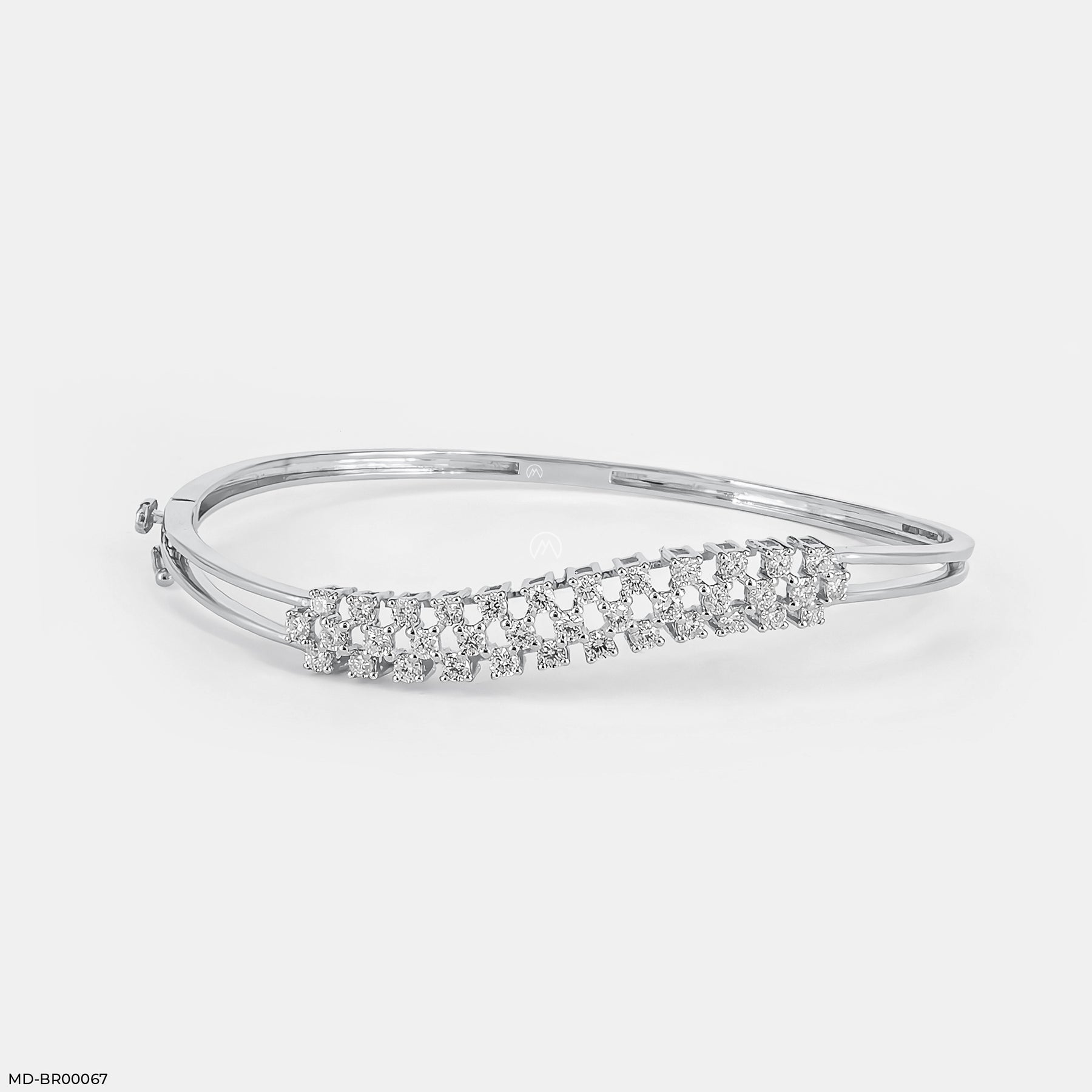 Wave Diamond Bracelet 14K Yellow Gold