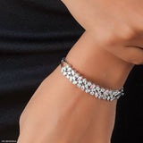 The Rosewater Marquise Bracelets 14K White Gold