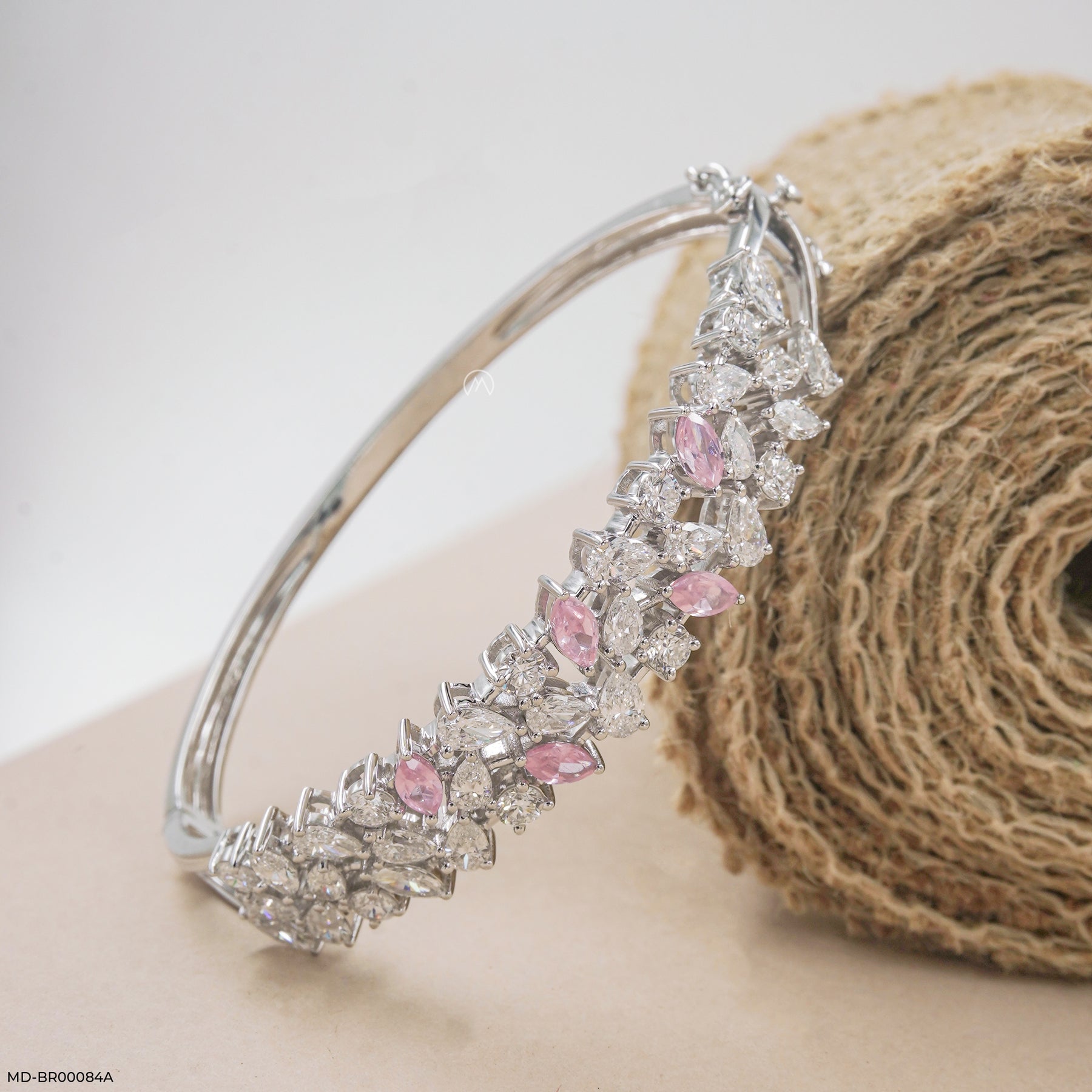 The Rosewater Marquise Bracelets 14K White Gold