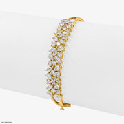 Multi-Shape Diamonds Bracelets 9K Yellow Gold