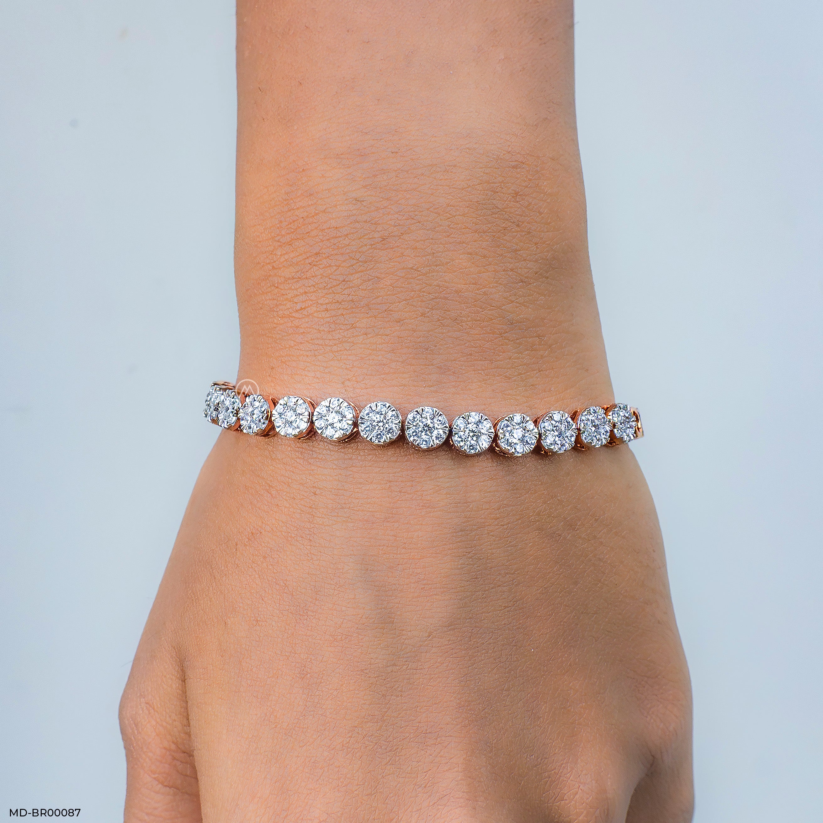 Elemental Gleam Diamond Bracelets 9K Rose Gold