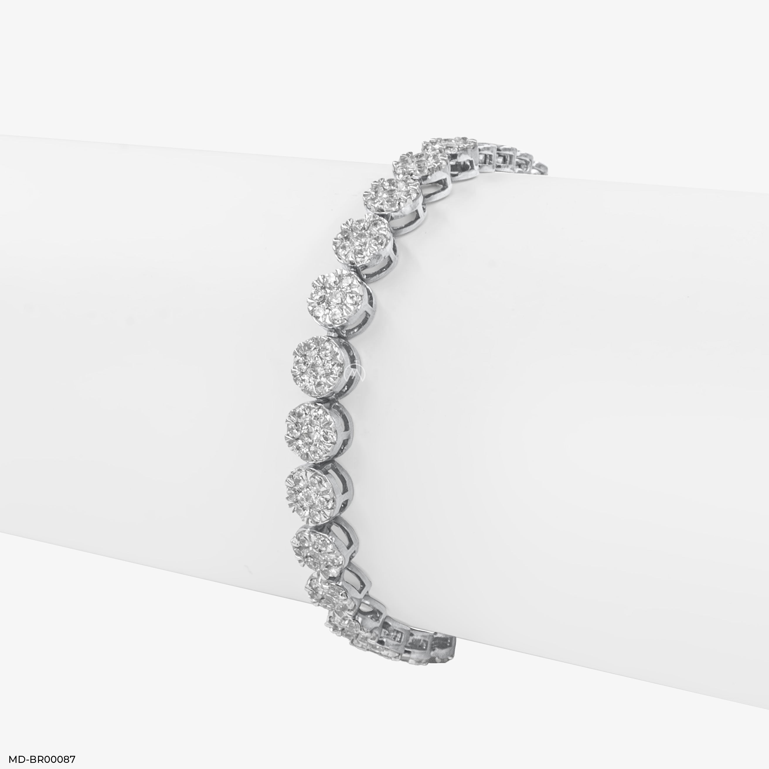 Elemental Gleam Diamond Bracelets 14K White Gold