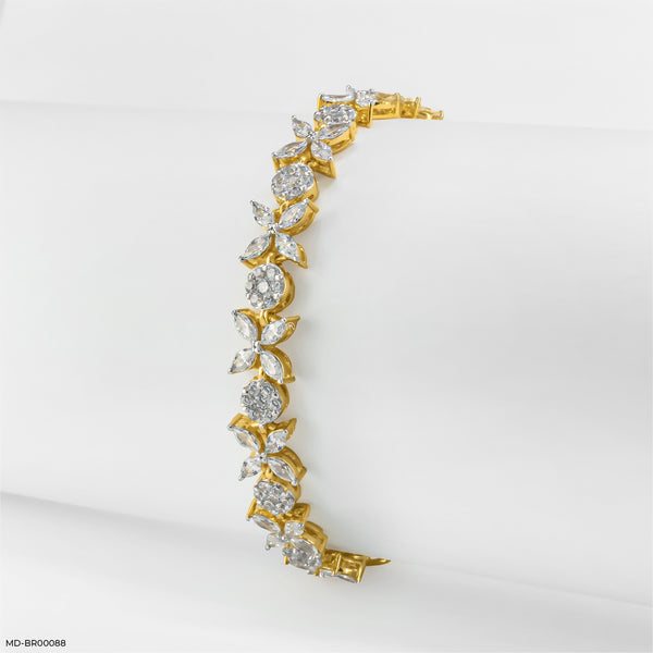 Dreamweaver Infinity Diamond Bracelet 14K Yellow Gold