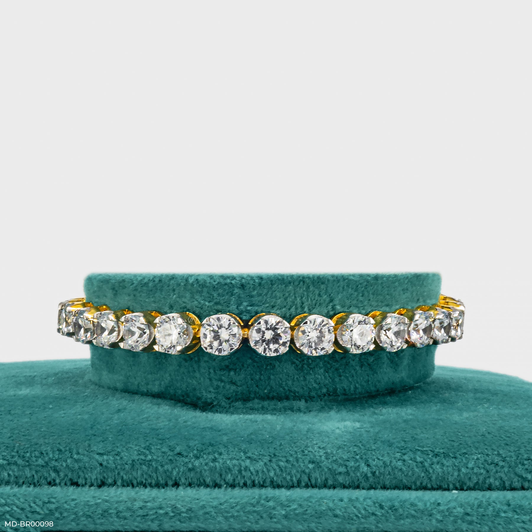 0.30 Carat Tulip Diamond Tennis Bracelet 14K Yellow Gold