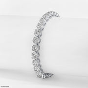 0.30 Carat Tulip Diamond Tennis Bracelet 14K White Gold