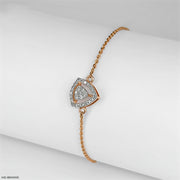 Triangular Halo Diamond Bracelet