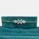 Fragrant Flower Diamond Bracelet 14K Rose Gold