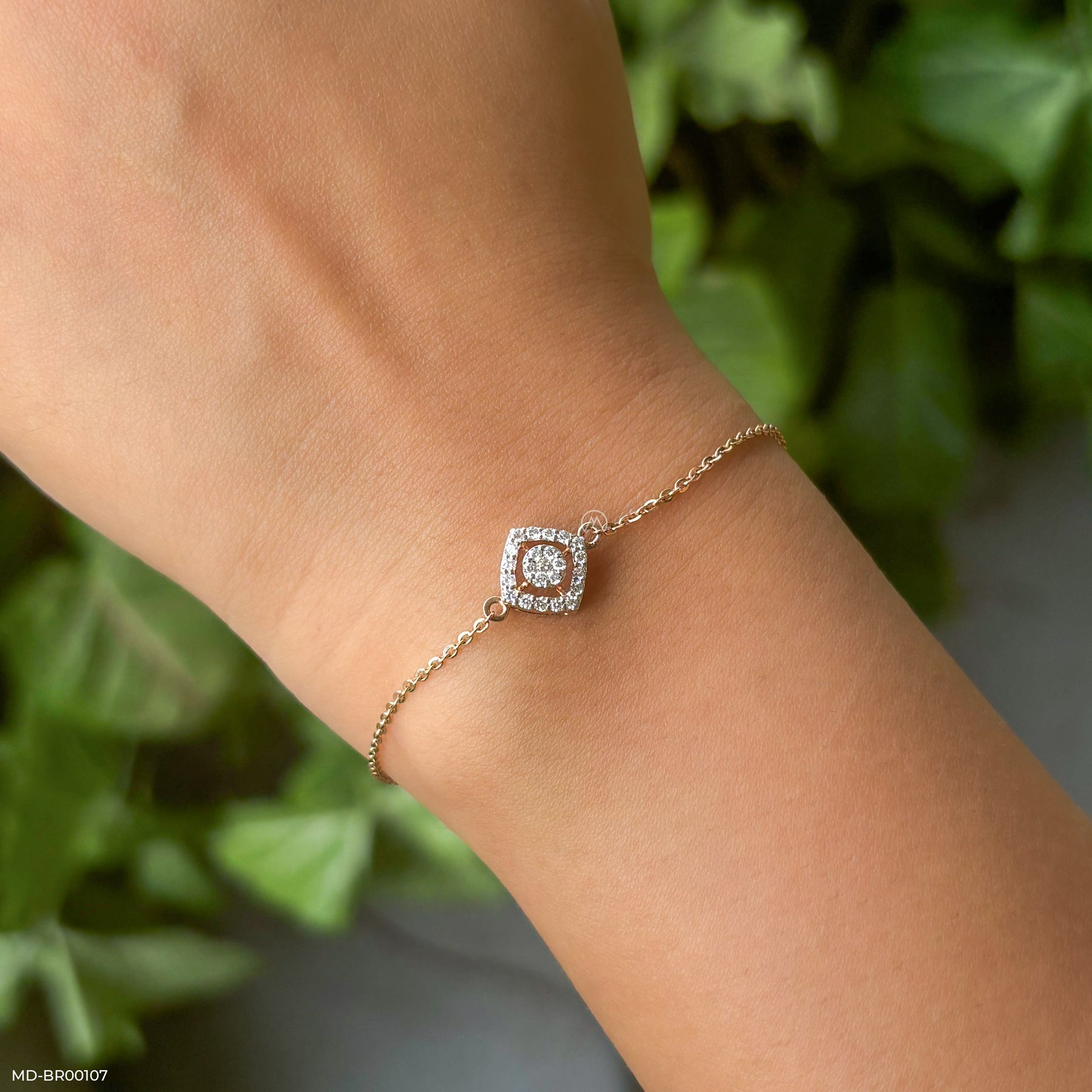 0.25 Carat Abstract Beauty Lab Diamond Bracelet 14K Rose Gold