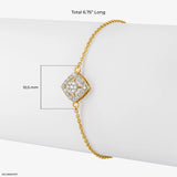 0.25 Carat Abstract Beauty Lab Diamond Bracelet 14K Rose Gold