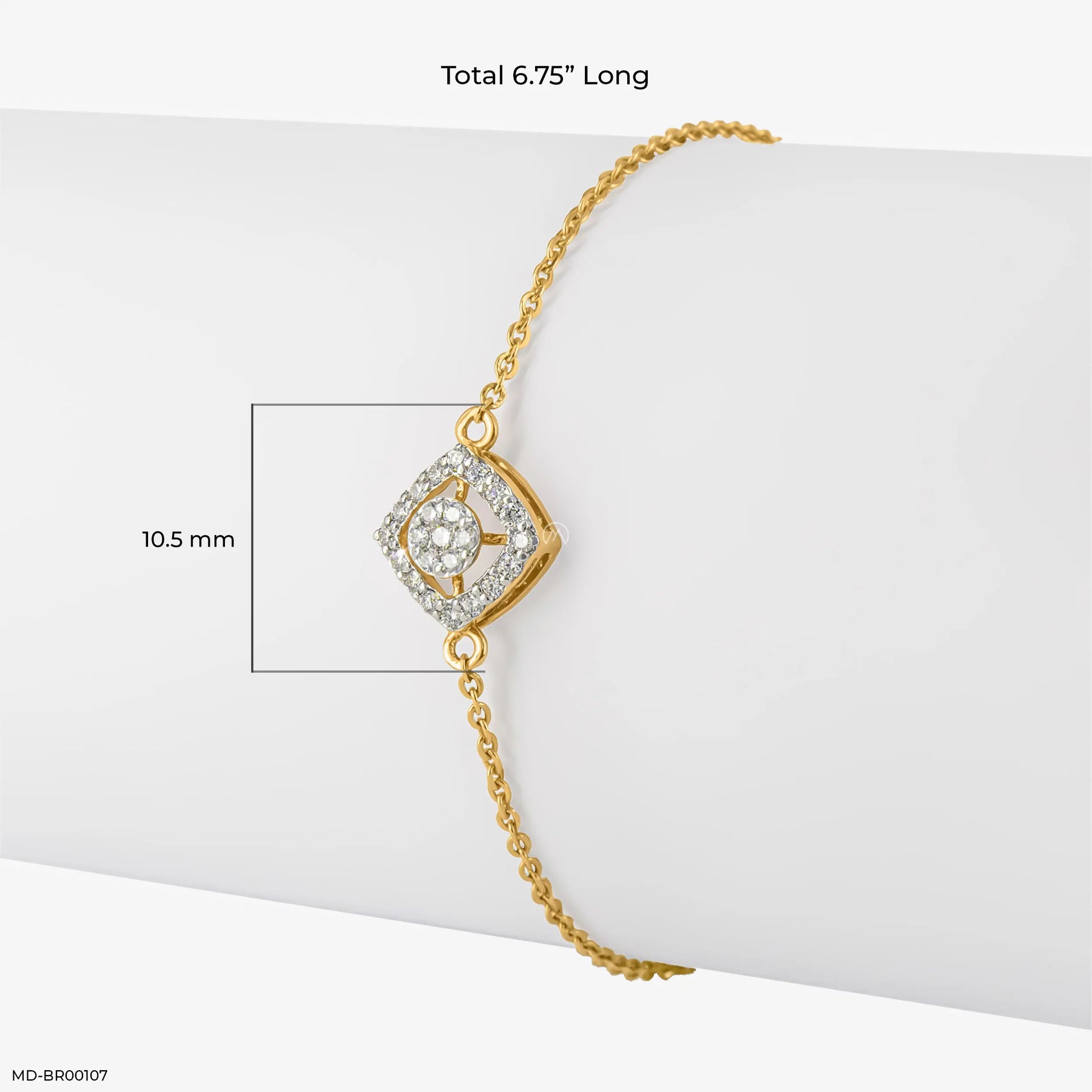 0.25 Carat Abstract Beauty Lab Diamond Bracelet 14K Rose Gold