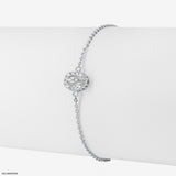 Subtle Contour Diamond Bracelet 14K Rose Gold