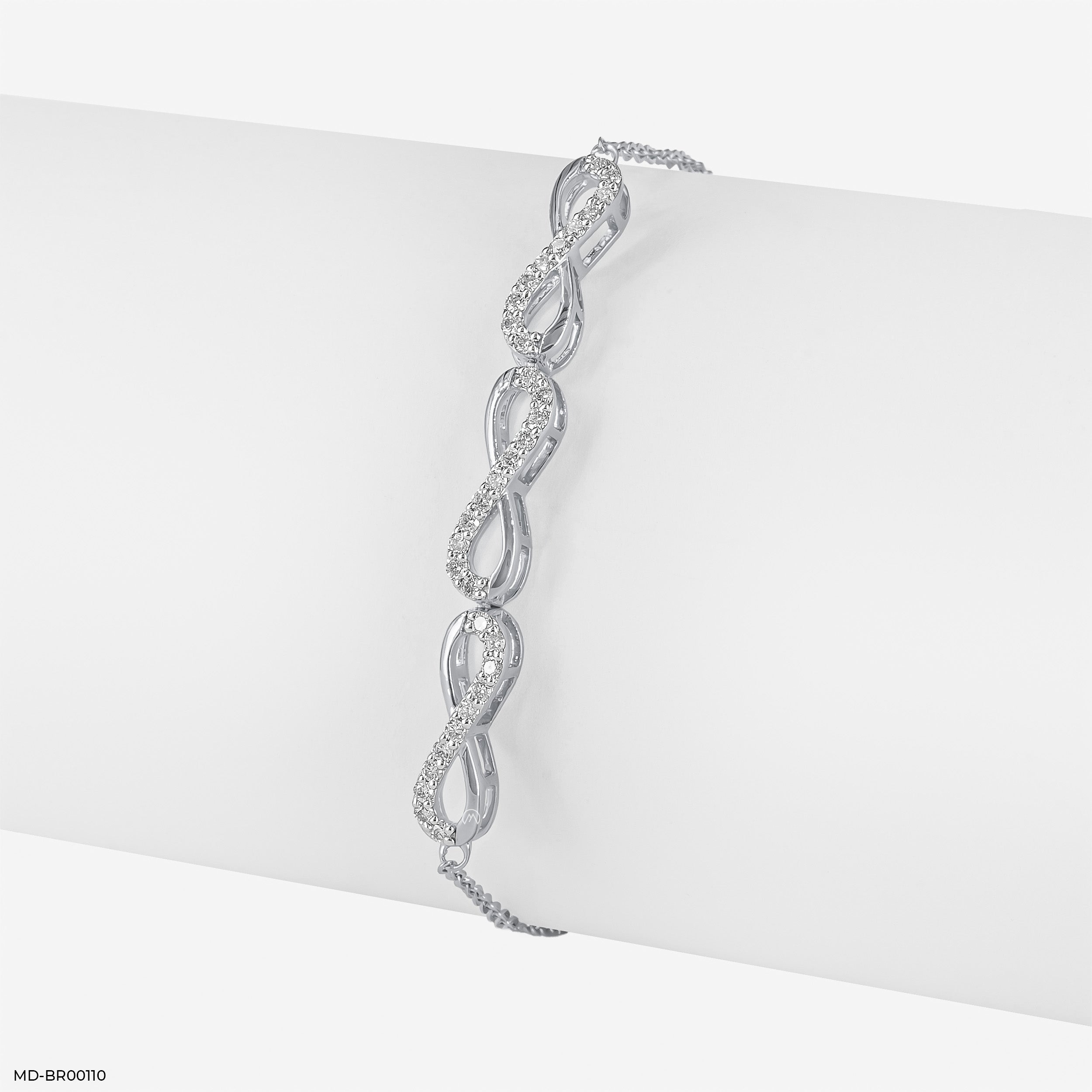 Infinity Wave Diamond Bracelet