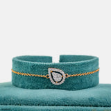 Sleek Statement Diamond Bracelet 14K Rose Gold