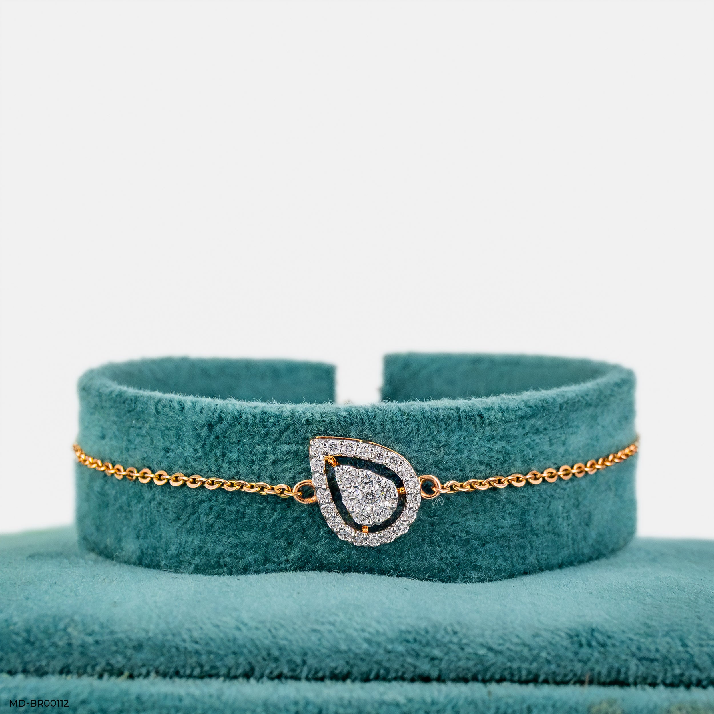 0.30 Carat Sleek Statement Lab Diamond Bracelet 14K Rose Gold