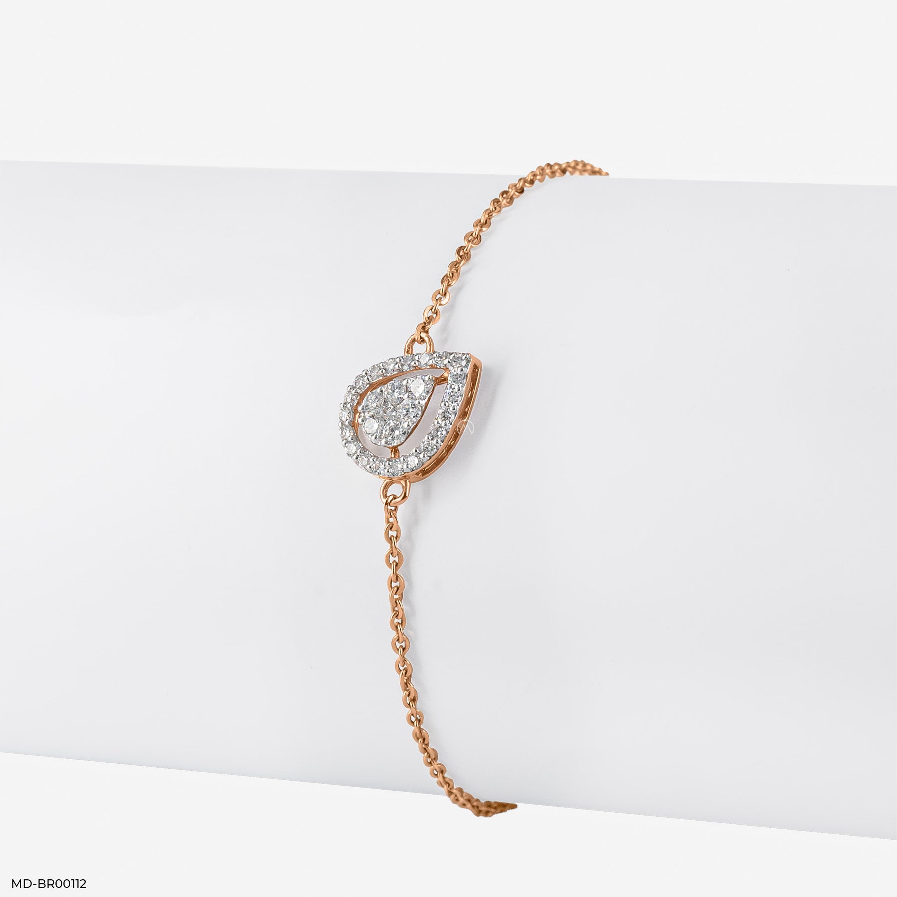 0.30 Carat Sleek Statement Lab Diamond Bracelet 14K Rose Gold