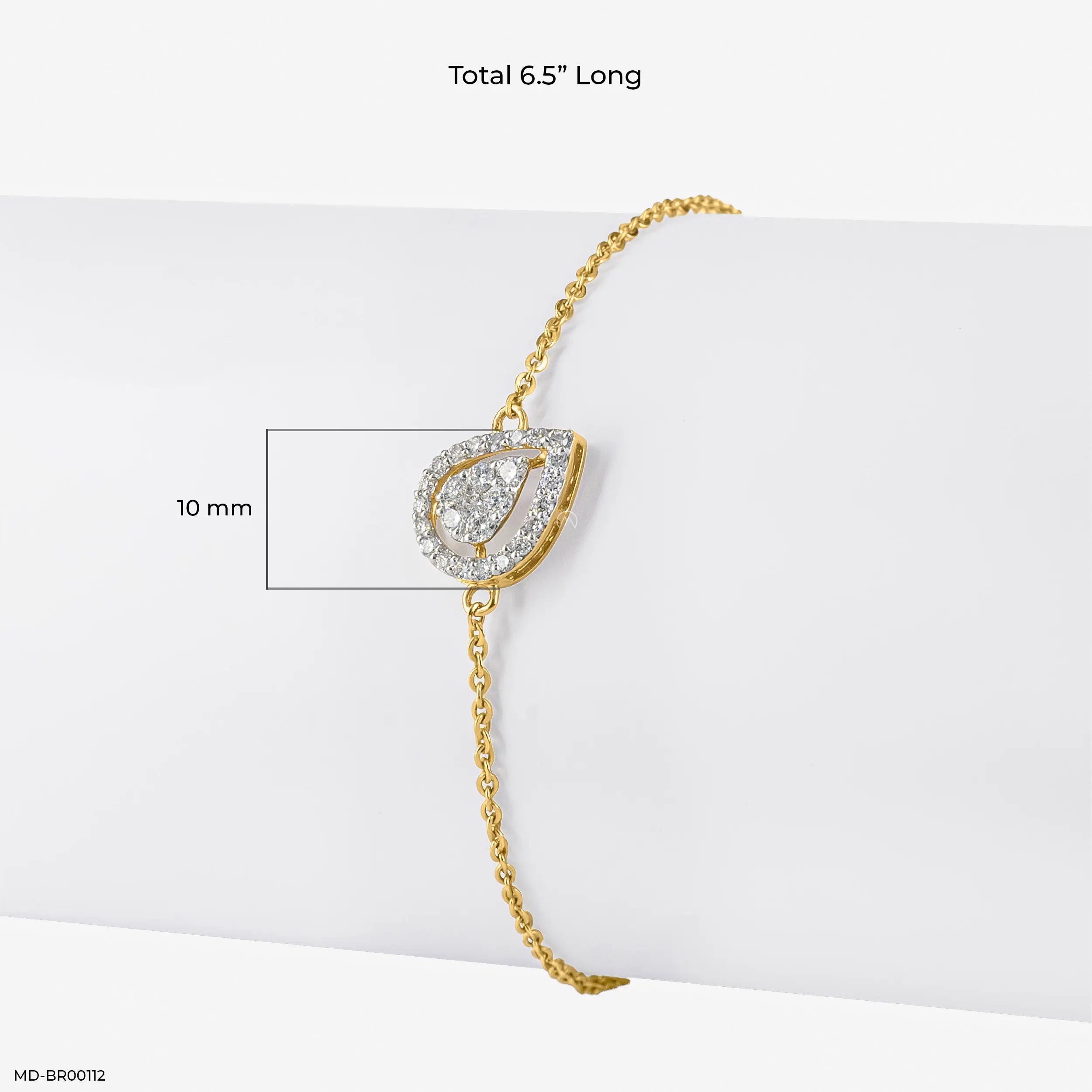0.30 Carat Sleek Statement Lab Diamond Bracelet 14K Rose Gold