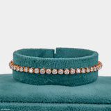 5cent Round Diamond Tennis Bracelet 14K Rose Gold