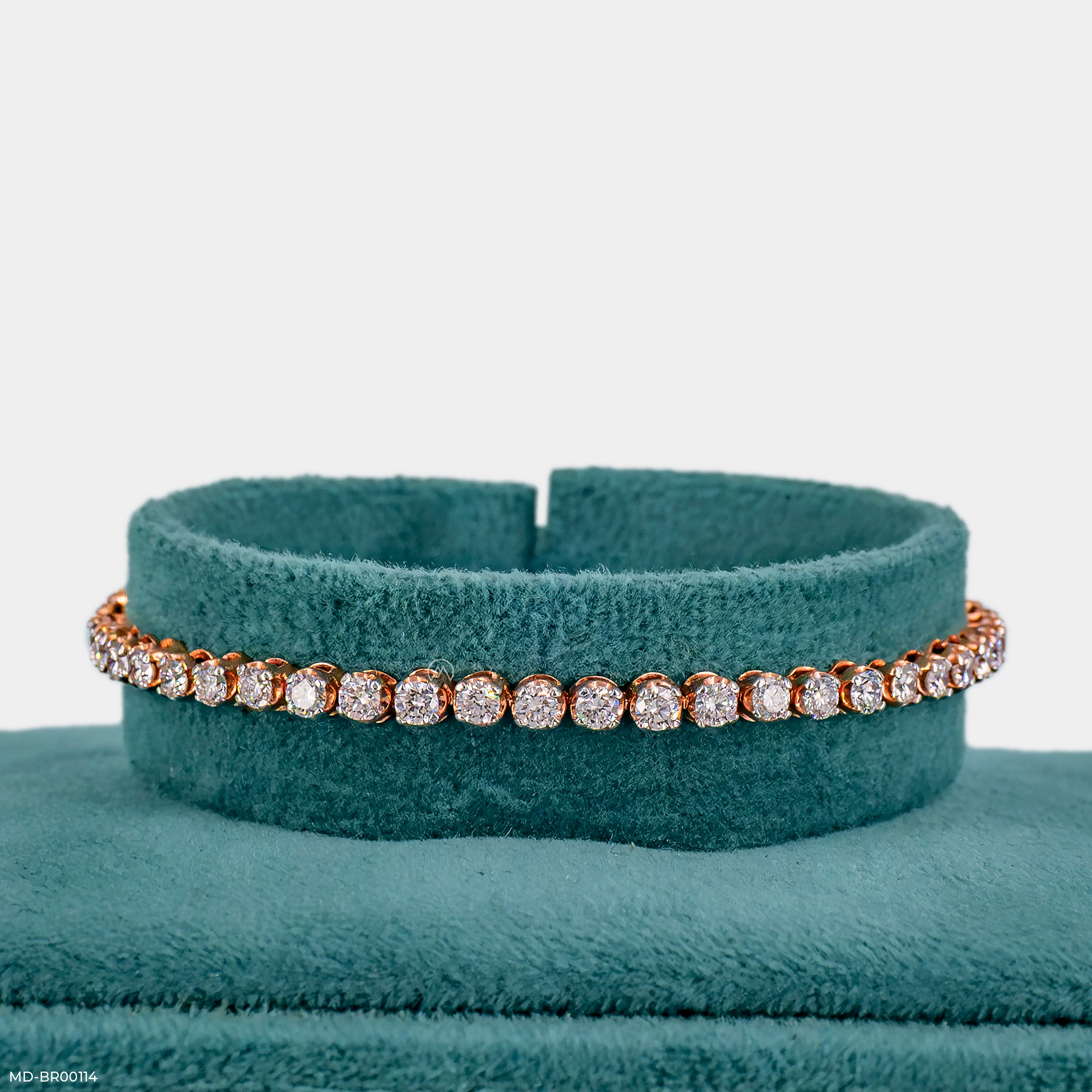 5 Cent Diamond Tennis Bracelet 14K Rose Gold