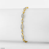 Prong Setting Diamond Bracelet 14K Yellow Gold